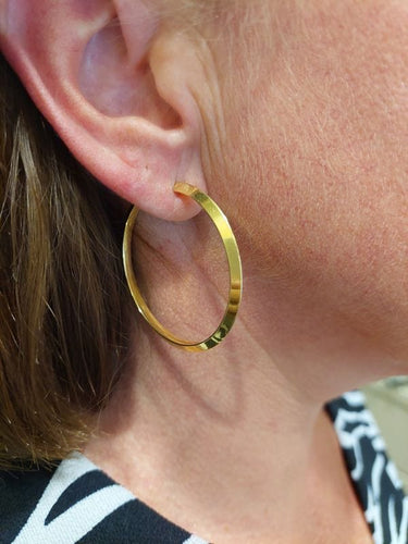 Boucles d'oreilles CRÉOLES MODERNES 58 Facettes 071221