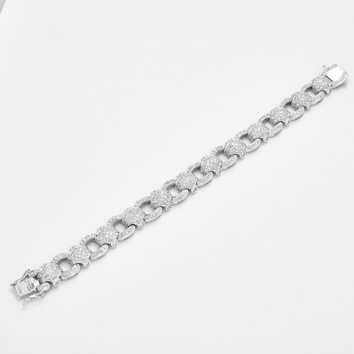 Bracelet Bracelet chaîne en pavage de diamants 58 Facettes 3665