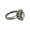 Bague 60 Bague or blanc marguerite diamants 58 Facettes 1-1176/1