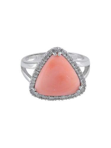 Bague 52 Bague Corail Peau d'Ange 58 Facettes