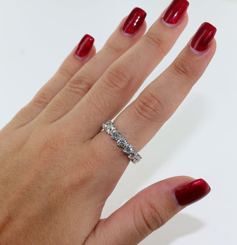 Bague Alliance DE BEERS en platine 58 Facettes