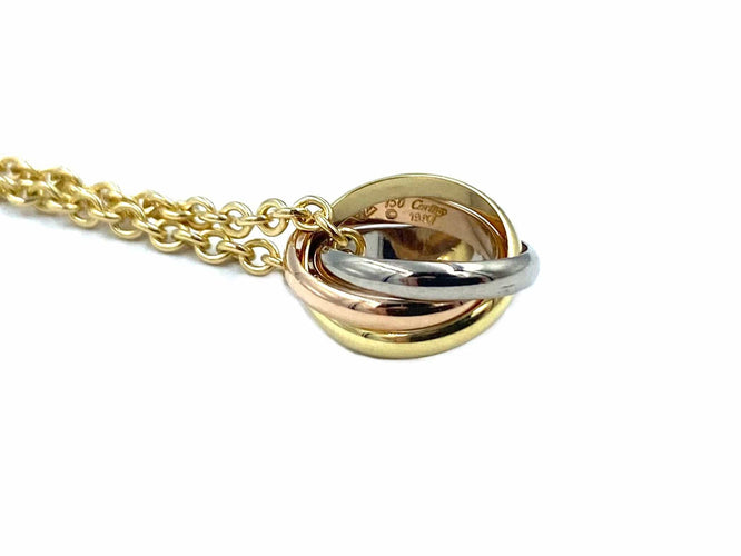 Collier CARTIER. Collection Trinity, collier 3 ors 18K 58 Facettes