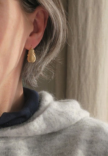 Boucles d'oreilles Grandes boucles d’oreilles dormeuses violon XIXe 58 Facettes