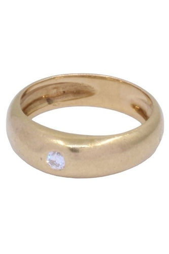 Bague 52 Bague jonc Anglais Or jaune Diamant 58 Facettes 082001