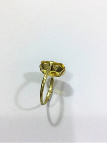 Bague 58 Bague Or Et Citrine 58 Facettes