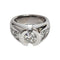 Bague 51 Bague or blanc diamants 58 Facettes 1-1174/13