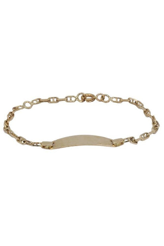 Bracelet Gourmette identité bébé 58 Facettes 081221