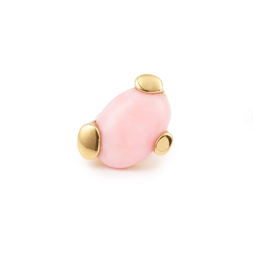 Bague Bague Criso Cabochon Opale Rose Or Jaune 58 Facettes B292