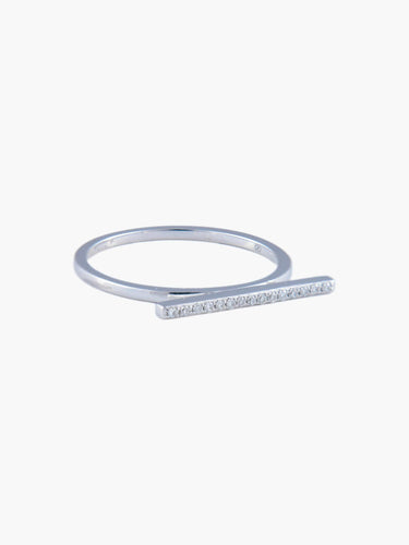 Bague 52 Bague Lucky One - Ligne de Diamants 58 Facettes