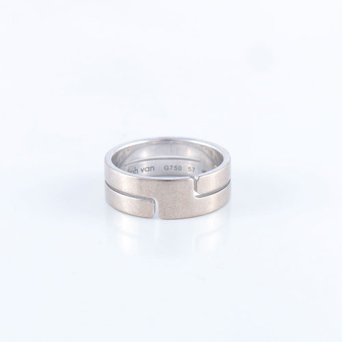 Bague 57 Bague Dinh Van Seventies moyen modèle en Or blanc 58 Facettes