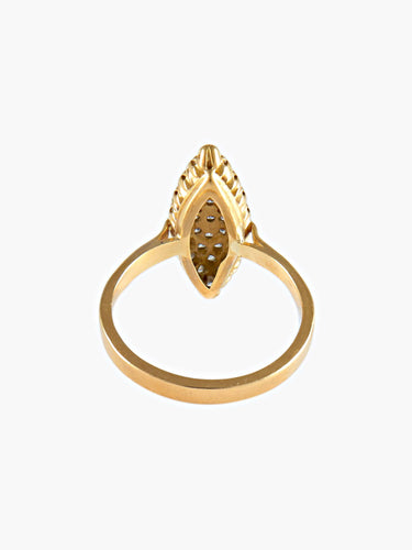 Bague BAGUE MARQUISE OR JAUNE ET DIAMANTS 58 Facettes
