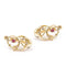 Boucles d'oreilles Boucles d'oreilles rubis or jaune diamants 58 Facettes D359873JC