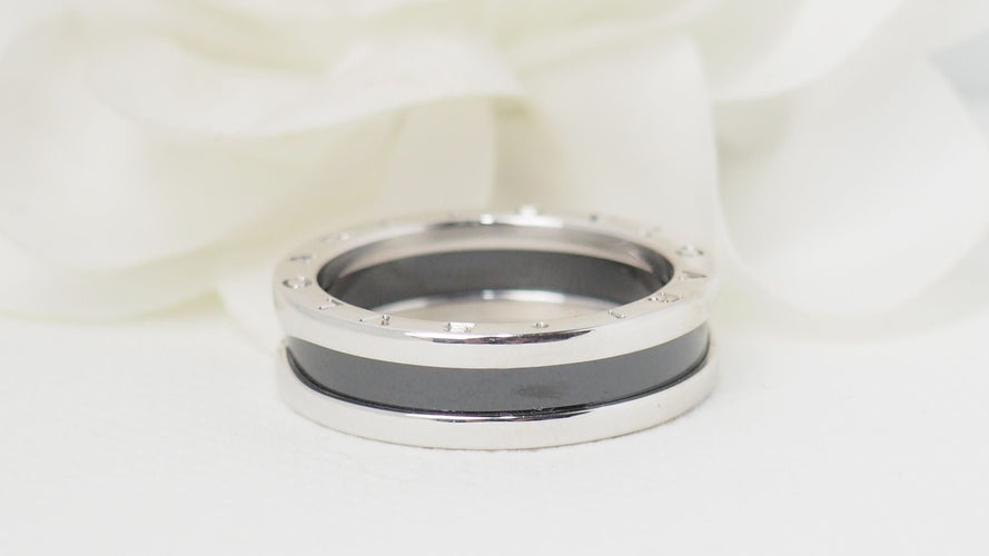 Bague 56 Bague Bulgari Argent Céramique 58 Facettes 32445