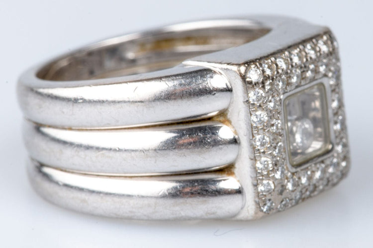 Bague 54 CHOPARD - Bague Or blanc 45 Diamants 58 Facettes BG-CHOP1-104