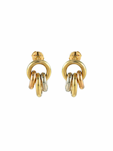 Boucles d'oreilles Boucles d'oreilles Trois Ors 58 Facettes