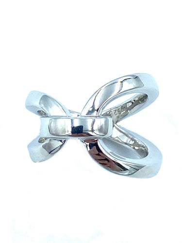 Bague HERMÈS. Bague Ever Chaîne d’ancre argent 58 Facettes