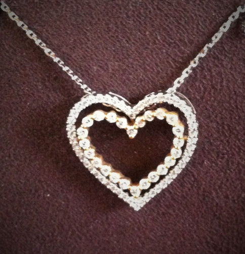 Collier COLLIER PENDENTIF COEUR Diamants 58 Facettes R 1118  iee