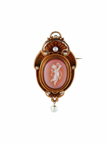 Broche Broche Camée Putto Musicien 58 Facettes 1375