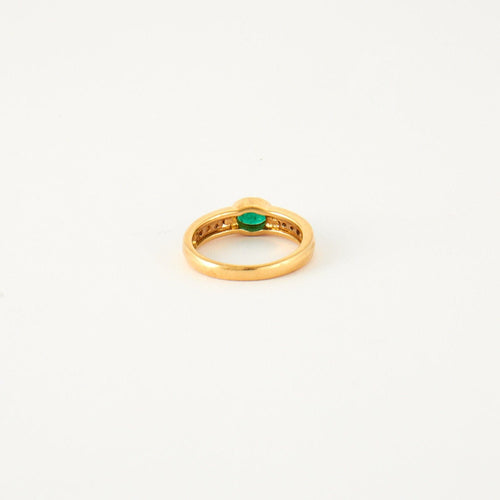 Bague 53 Bague 2 ors Emeraude Diamants 58 Facettes EL2-79