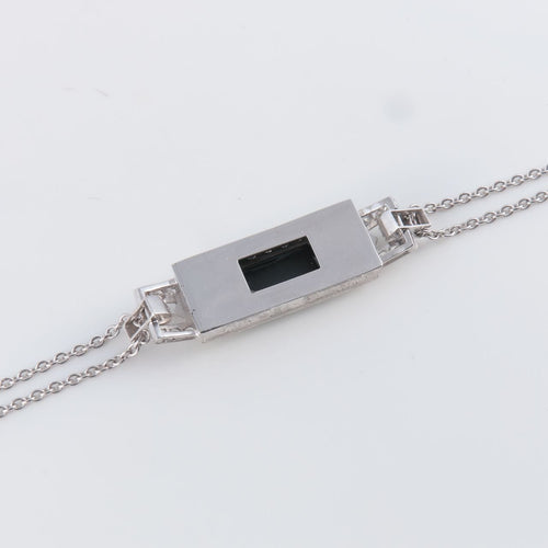 Bracelet Bracelet platine, onyx et diamants 58 Facettes