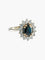 Bague 56 Bague Marguerite Saphir et Diamants 58 Facettes
