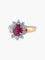 Bague 52 Bague Pompadour Rubis Diamants 58 Facettes