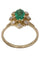 Bague 53 BAGUE MARGUERITE ÉMERAUDE ET DIAMANTS 58 Facettes 078191