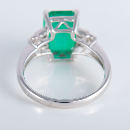 Bague 54 Bague Emeraude de Colombie Diamants 58 Facettes 324E110