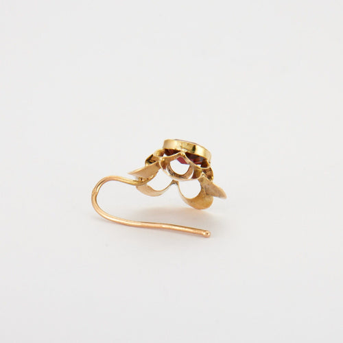 Boucles d'oreilles Boucles d'oreilles or jaune, grenat 58 Facettes ES3891 A