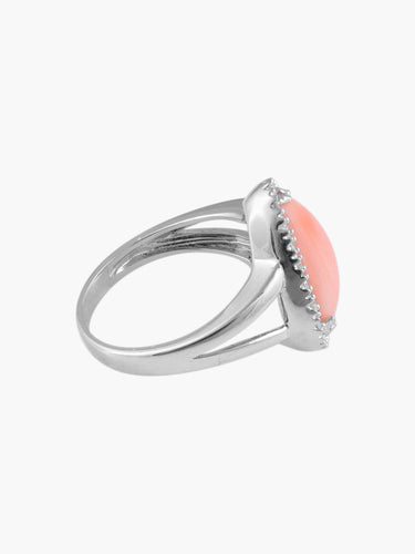 Bague 52 Bague Corail Peau d'Ange 58 Facettes