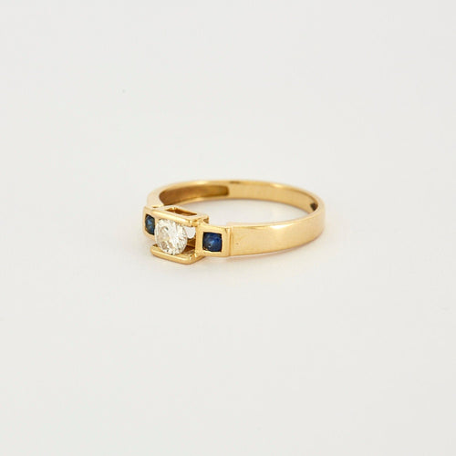 Bague 53.5 Bague fine Diamant Saphirs 58 Facettes 240043