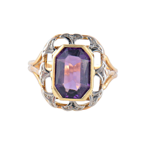 Bague 52 Bague Pierre mauve 58 Facettes