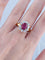 Bague 52 Bague Pompadour Rubis Diamants 58 Facettes