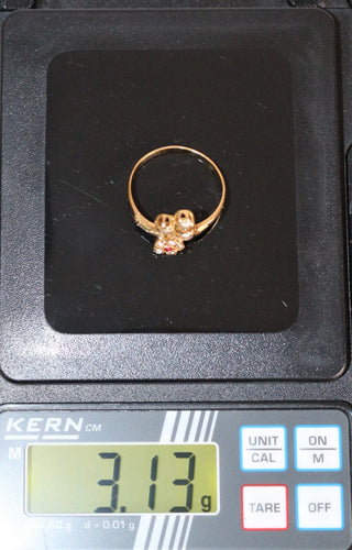 Bague 58 Bague Toi et Moi Napoléon III 58 Facettes 497