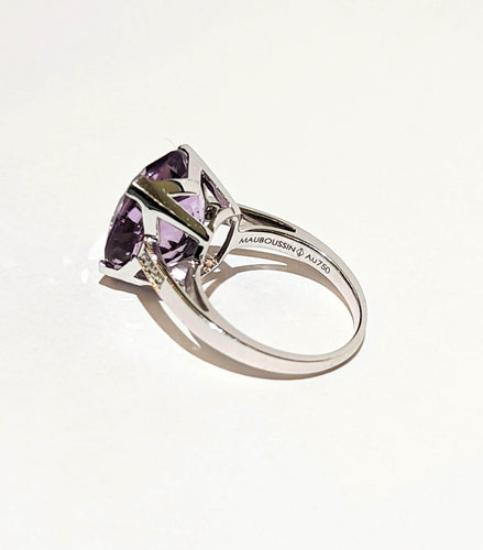 Bague MAUBOUSSIN Bague or blanc améthyste 58 Facettes