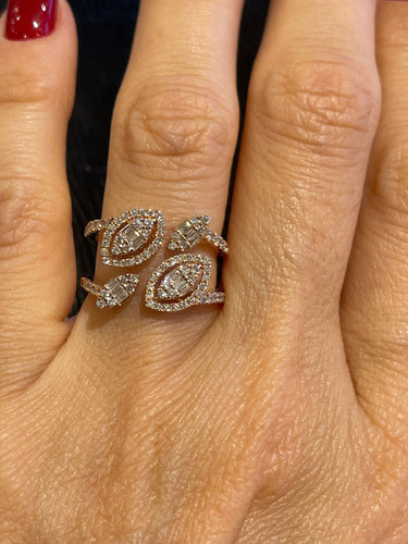 Bague Bague design or rose 58 Facettes