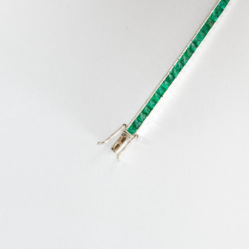 Bracelet Bracelet ligne Emeraudes 58 Facettes