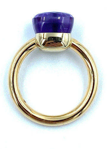 Bague Pomellato. Bague Nudo Classique or et améthyste 58 Facettes