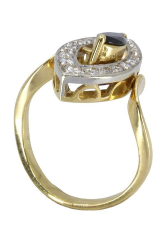 Bague 58 BAGUE ARTICULÉE SAPHIR, RUBIS ET DIAMANTS 58 Facettes 057841