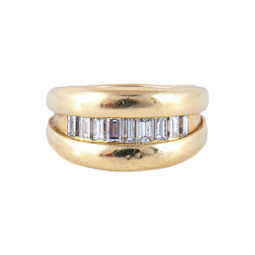 Bague 52 Bague Ruban Diamants 58 Facettes