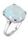 Bague 51 BAGUE OPALE BLANCHE 58 Facettes 069351