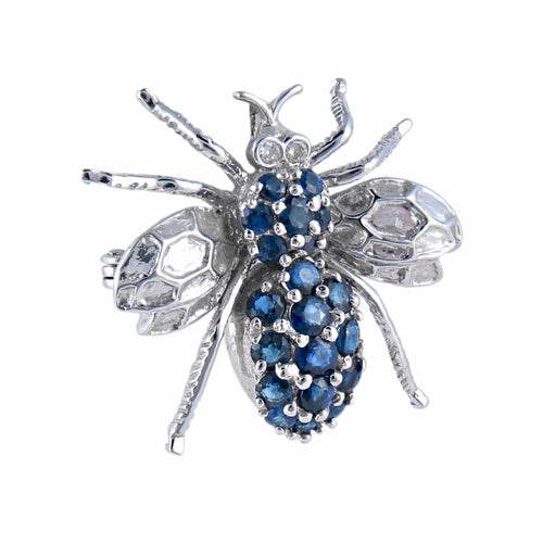 Broche Broche Saphirs 58 Facettes