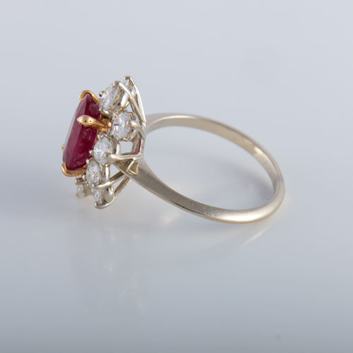 Bague 53 Bague rubis et diamants 58 Facettes