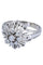 Bague 57 BAGUE FLEUR DIAMANTS ANNÉES 50' 58 Facettes 057851