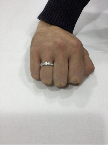 Bague 58 Alliance Or Blanc 58 Facettes