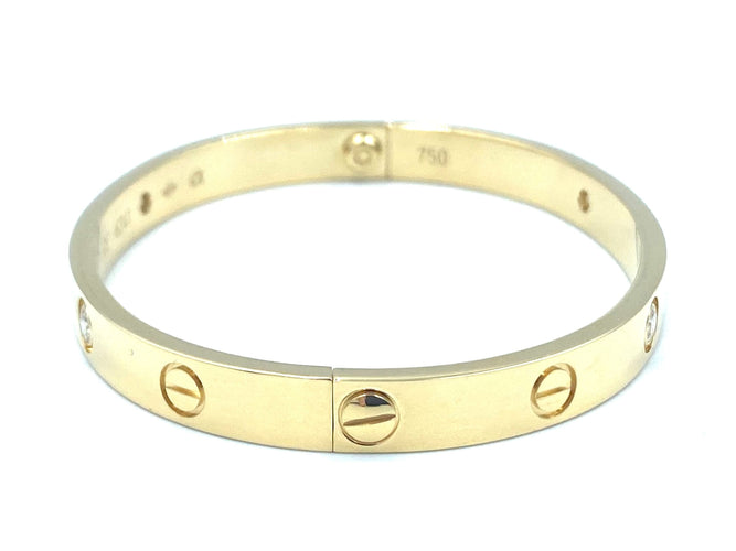 Bracelet CARTIER - Bracelet love en or jaune, diamants 58 Facettes