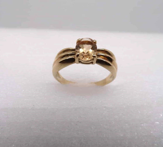Bague 55 Bague Or jaune Citrine 58 Facettes 11683