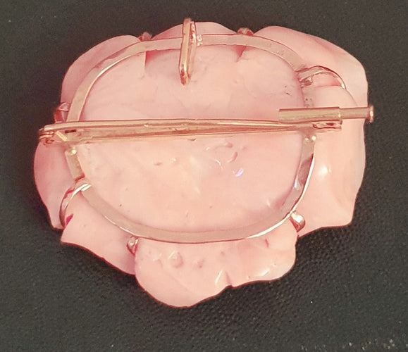 Broche Broche/Pendentif fleur Or jaune Corail 58 Facettes C 1485  Ree