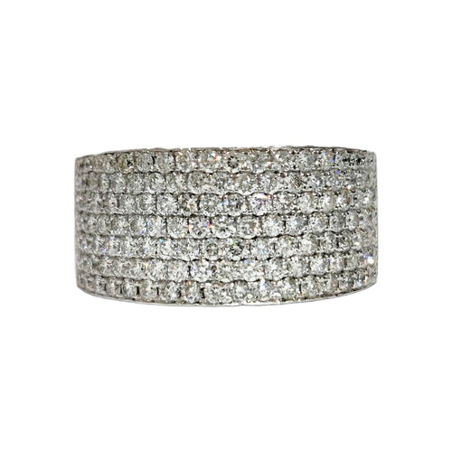 Bague 53 Bague ruban pavage diamants 58 Facettes 1-1224/2