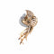 Broche Broche Paon Or rose et Diamants 58 Facettes 0